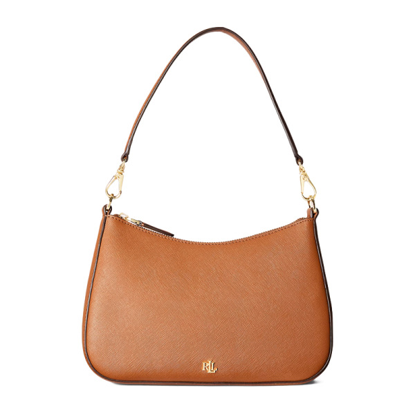 Ralph Lauren Sac bandoulire Danni en cuir de taille moyenne - UNICAN chameau- Ref 230 €